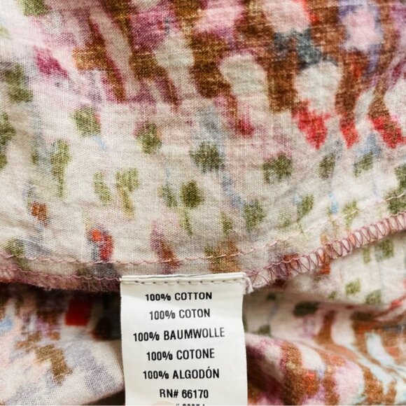 Anthropologie Conditions Apply SIZE 6 puff sleeve tiered midi dress - Picture 6 of 6